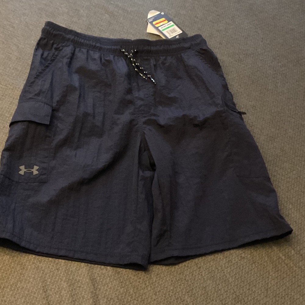 Under Armour Boys  Dark Blue Cargo Shorts